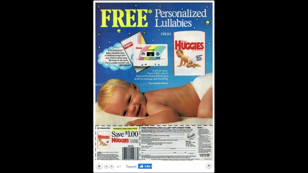 Huggies Personalized Lullaby tape 