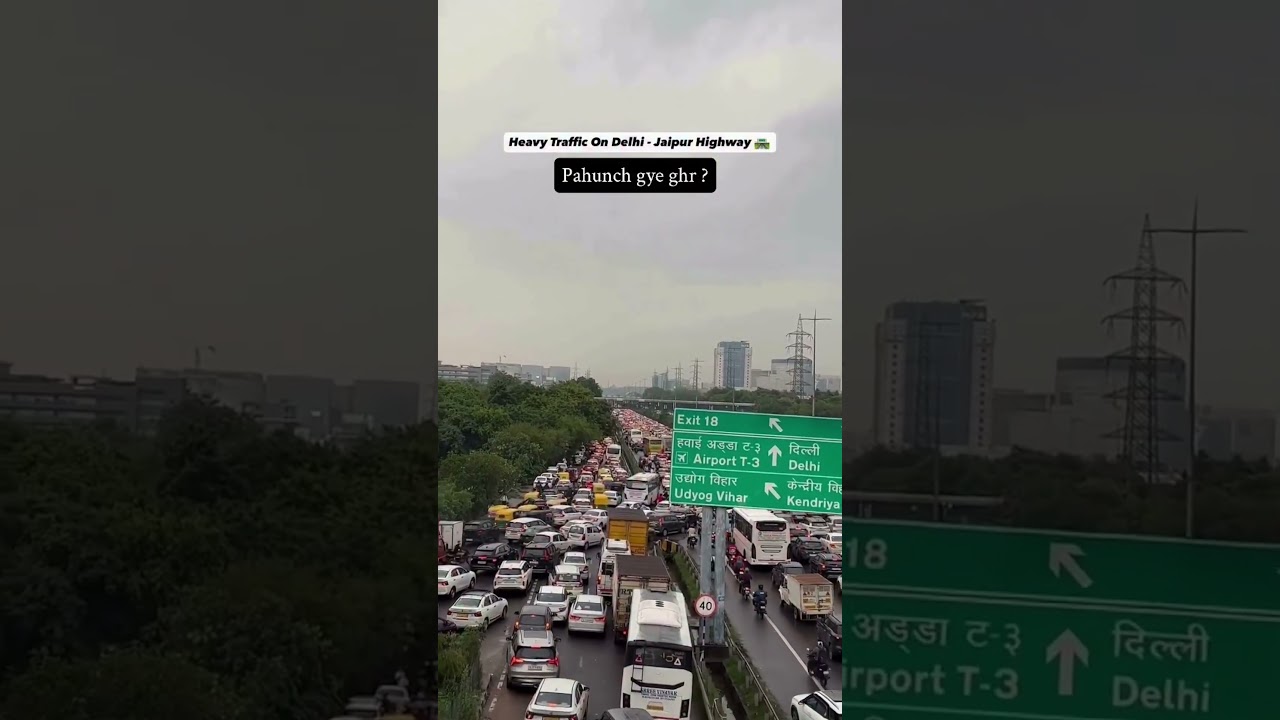 #gurgaontraffic #delhijaipurhighway #haveytrafficdelhijaipurhighway