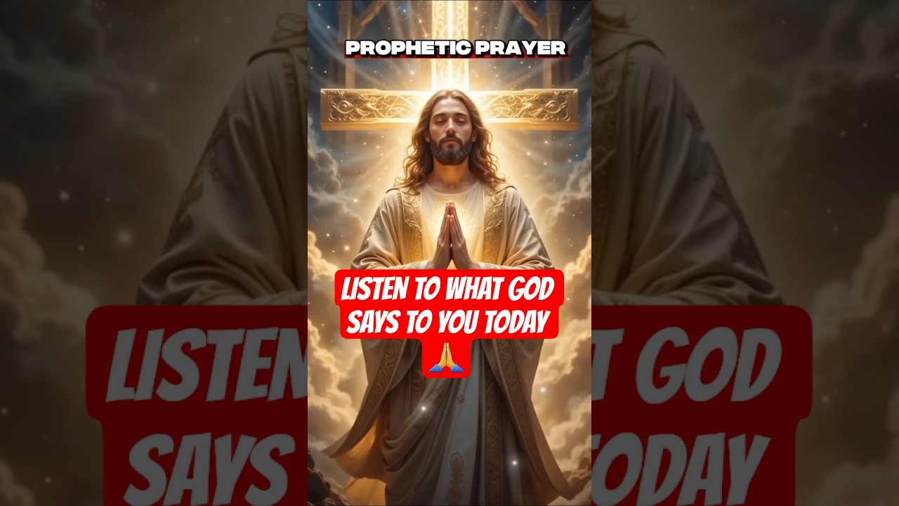 Listen to what God says to you today! #propheticprayer #prayer