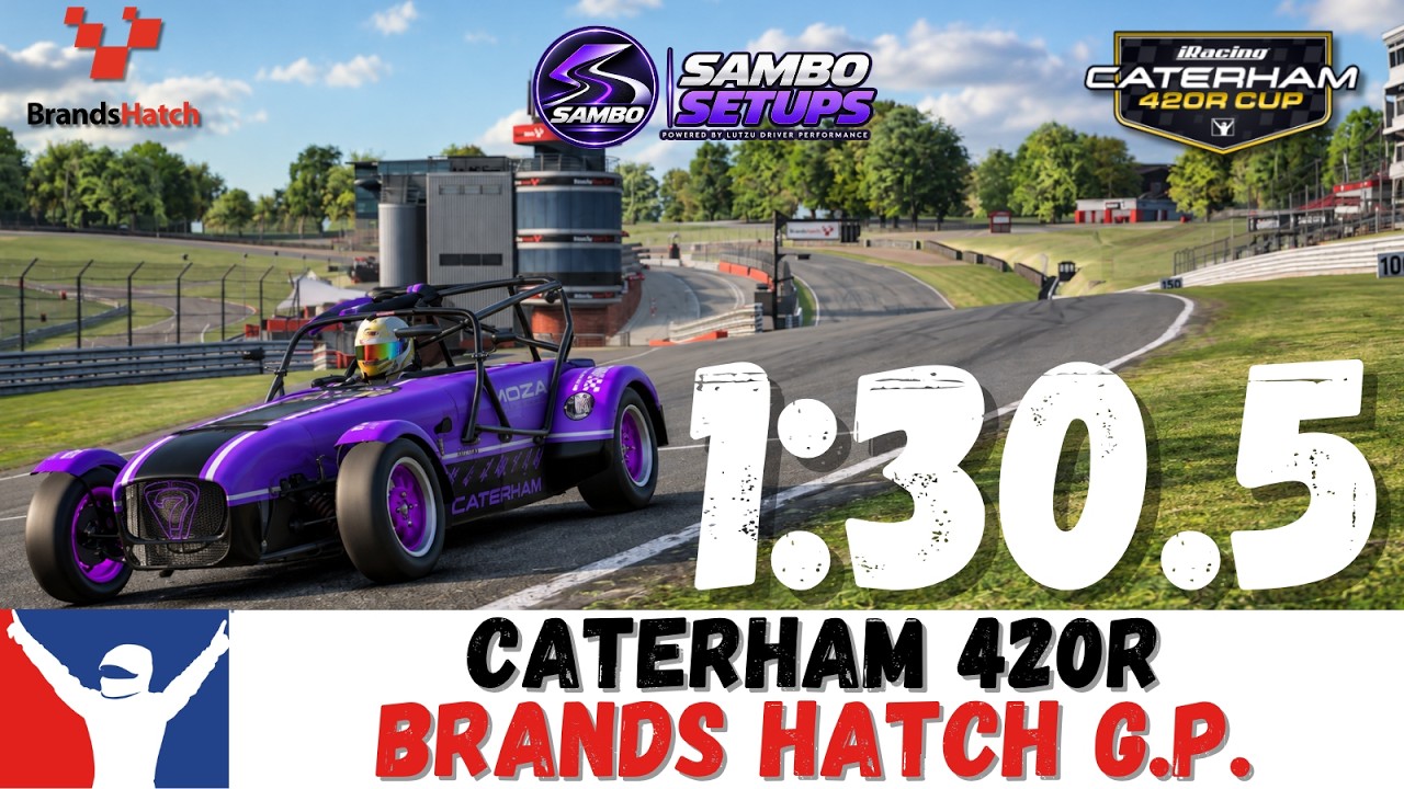 iRacing Caterham 420R Brands Hatch: гайд 1:30.5, обзор трассы Brands Hatch GP