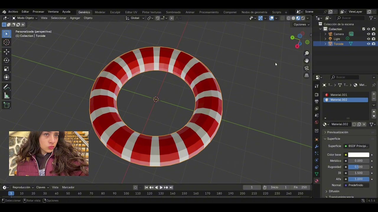 Tutorial de blender 4.5 de paleta de caramelo ￼