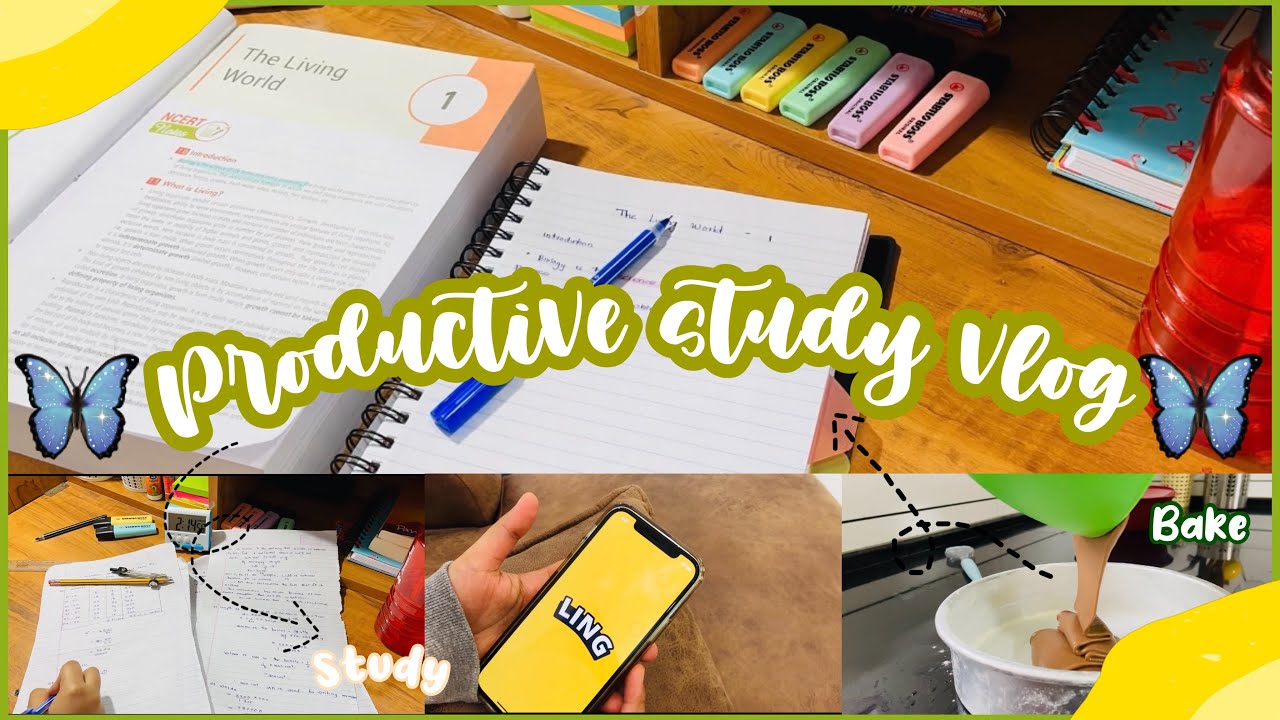Study vlog 🌻 | Productive study with me | studytea | NEET | 11th grader