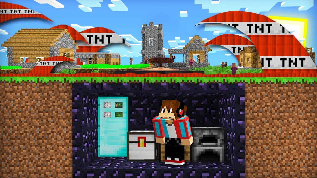 КАК МНЕ ПЕРЕЖИТЬ ЦУНАМИ ИЗ ДИНАМИТА В МАЙНКРАФТ | Компот Minecraft