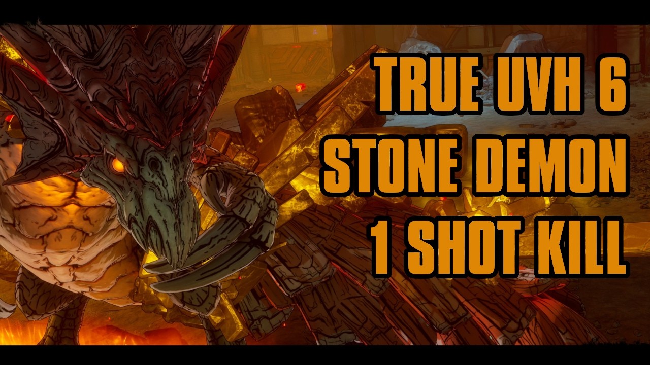 Stone Demon 1 выстрел на уровне сложности TRUE UVH 6!