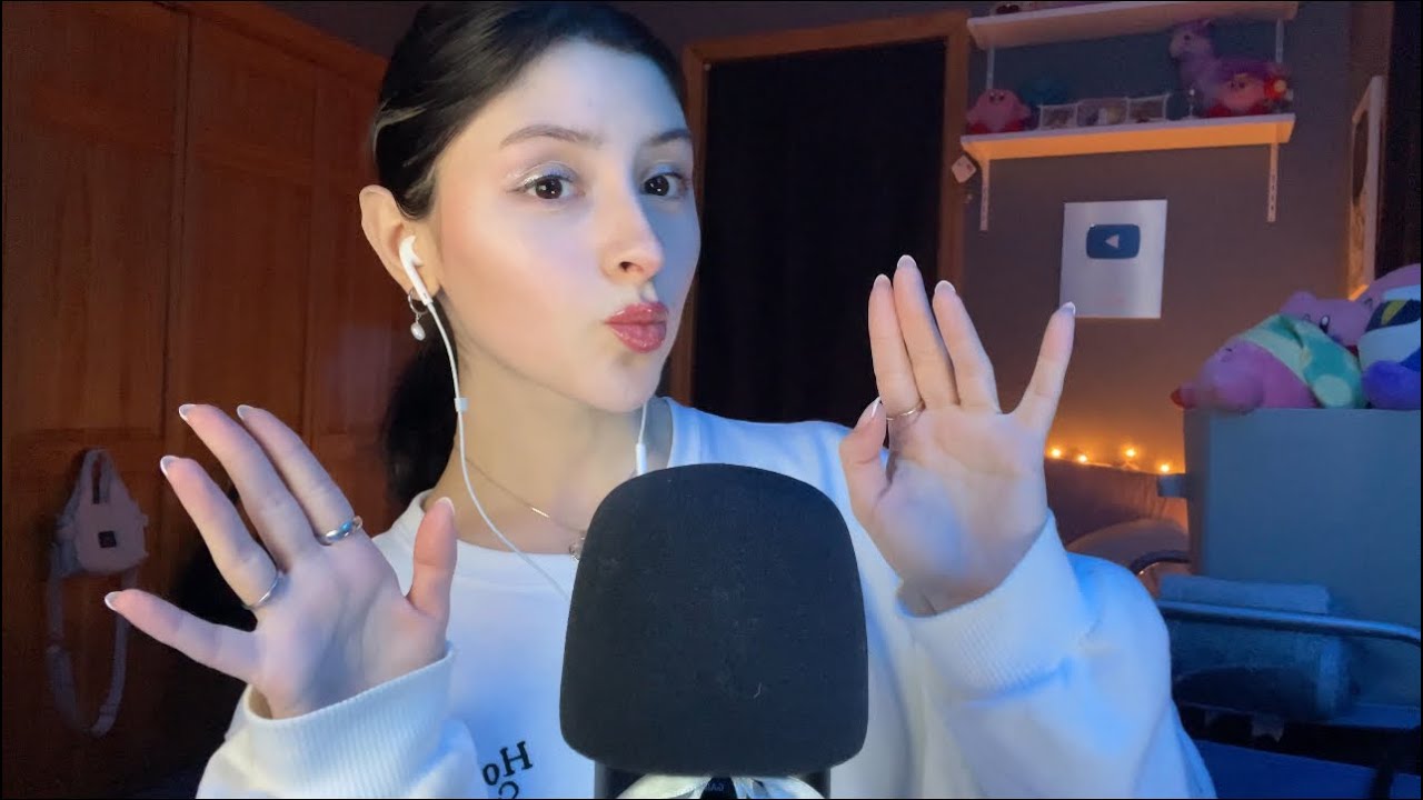 ASMR REPEATING MY INTRO 🤍 many whispers & random triggers :)