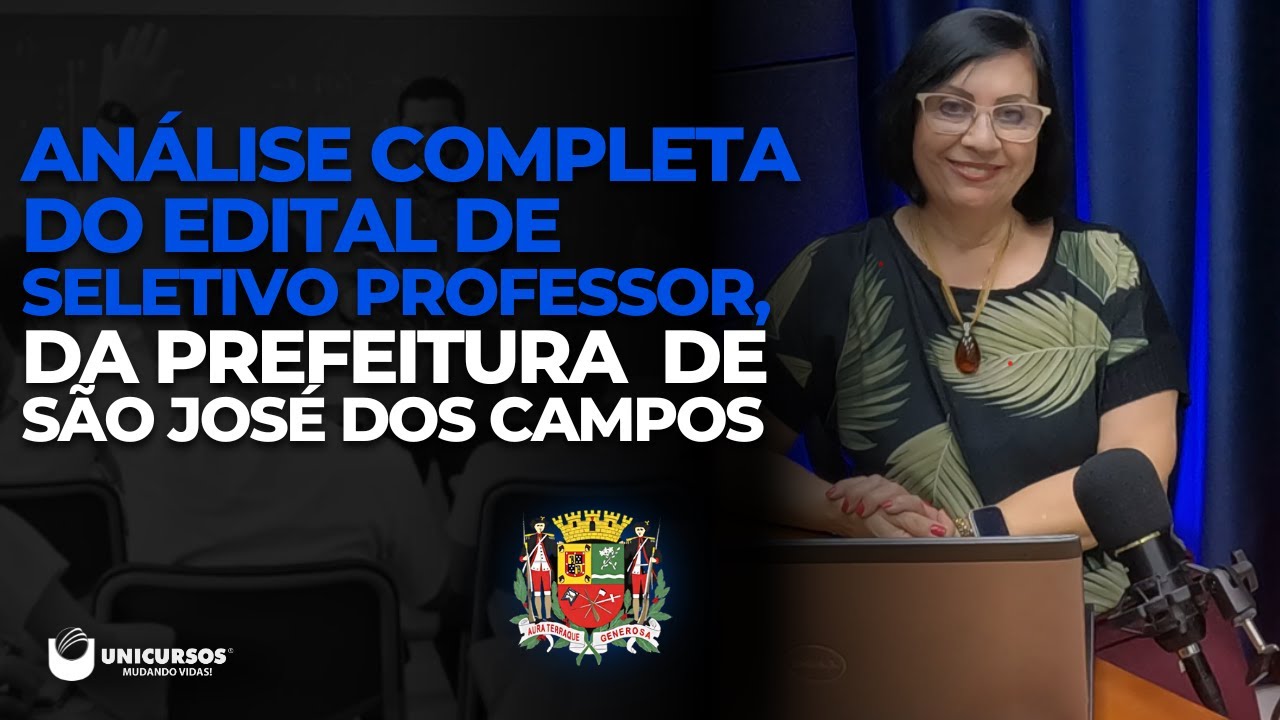 EDITAL DO CONCURSO PARA PROFESSOR PD & EVENTUAL DE SJC DIVULGADO (Análise completa com Prof. Dulce!)