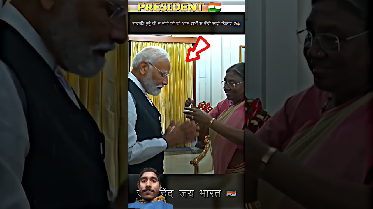 PRIME MINISTER MODI ARRIVES TO MEET PRESIDENT MURMU 🫶❤️ 