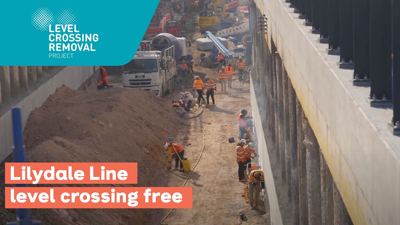 Celebrating the Lilydale Line being level crossing free