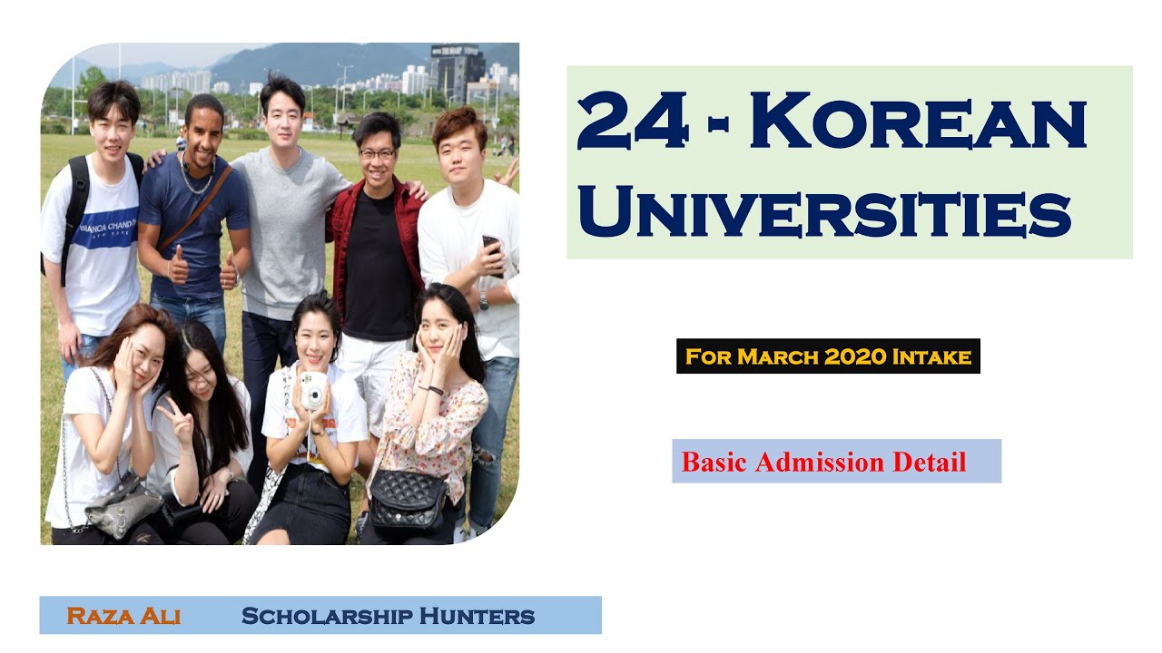 24 korean Univerities (Basic guideline)