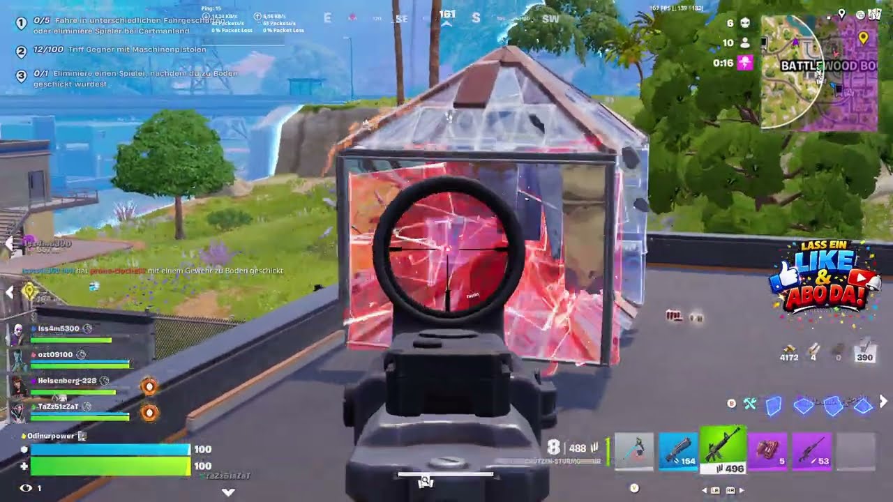 Fortnite Battle Royale QUINTETT 🔥 Zu fünft unterwegs – Sniper Aim heute komplett OFF 😅