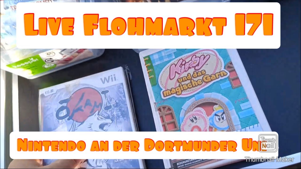Live Flohmarkt 171 Nintendo an der  Dortmunder Uni