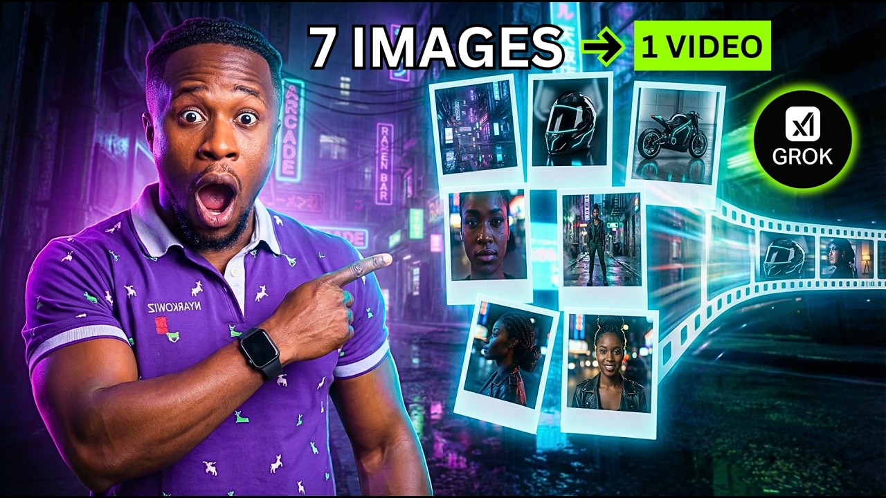 GROK AI Just Changed Everything: Animate 7 Images Into ONE Video