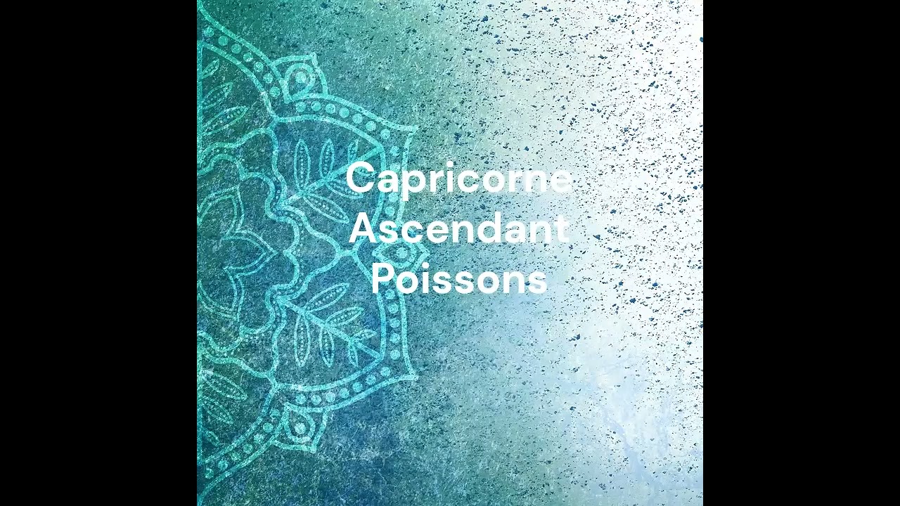 CAPRICORNE ascendant Poissons Le référentiel de Naissance d'après A-M PELLOUD et Gérard Athias