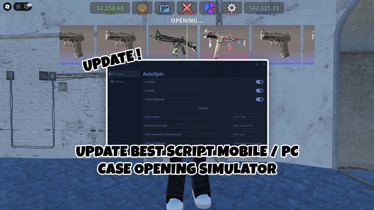 [ UPDATE ] Case Opening Simulator Script - PC/MOBILE