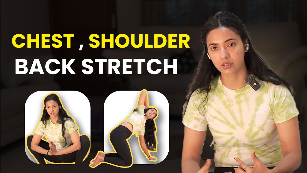 BEGINNER STRETCH l  BACK , SHOULDER AND CHEST l RELAX FLOW l STRESS FREE FLOW