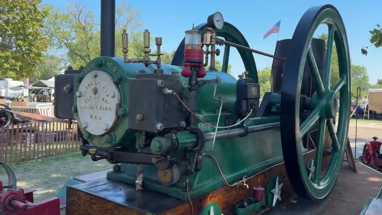 Superior Gas Engine Pump Jack Engine Midwest Old Threshers Reunion 4k 6-1-2024 Sunday