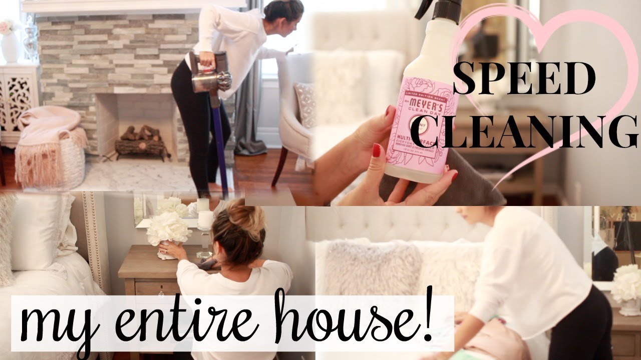 CLEAN MY WHOLE HOUSE WITH ME! EXTREME CLEANING MOTIVATION