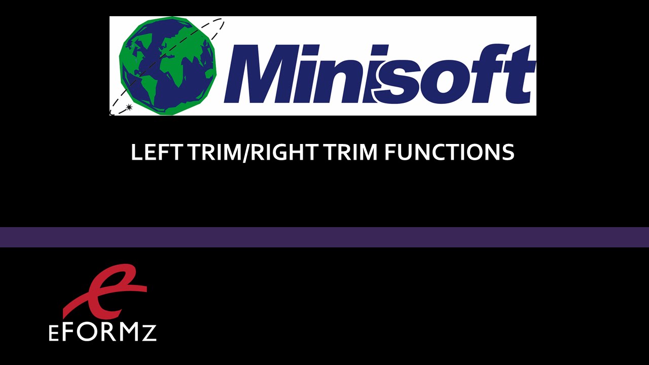 Left Trim & Right Trim Functions