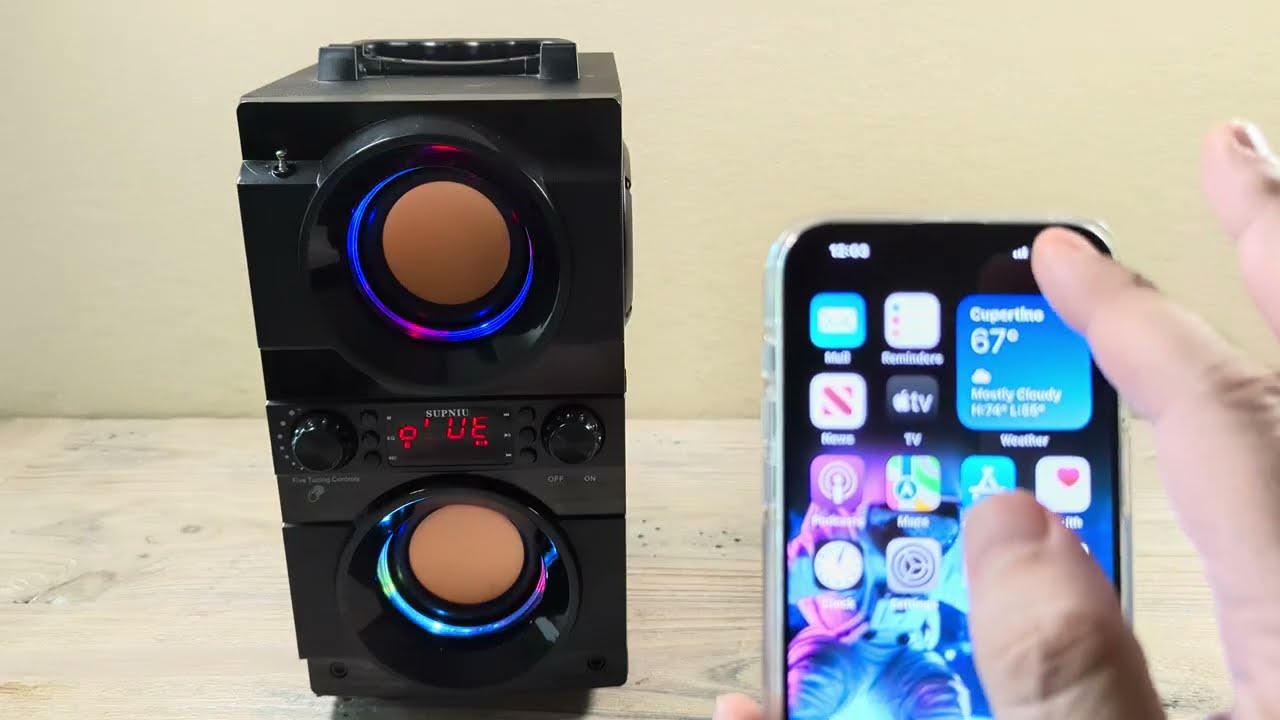 How To Pair And Connect SUPNIU Bluetooth Speaker