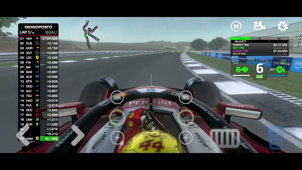 Monoposto 2025 Race Gameplay |Lewis Hamilton racing at Silverstone - United Kingdom GP 🇬🇧 