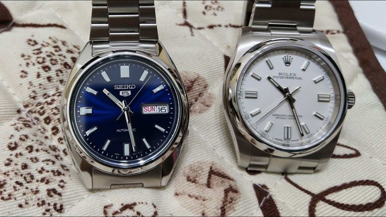 Seiko 5 SNXS77 против Rolex Oyster Perpetual 116000