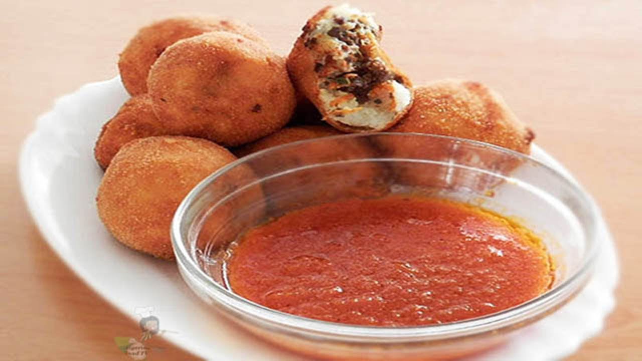 Meat Stuffed Potato (yam) Balls
