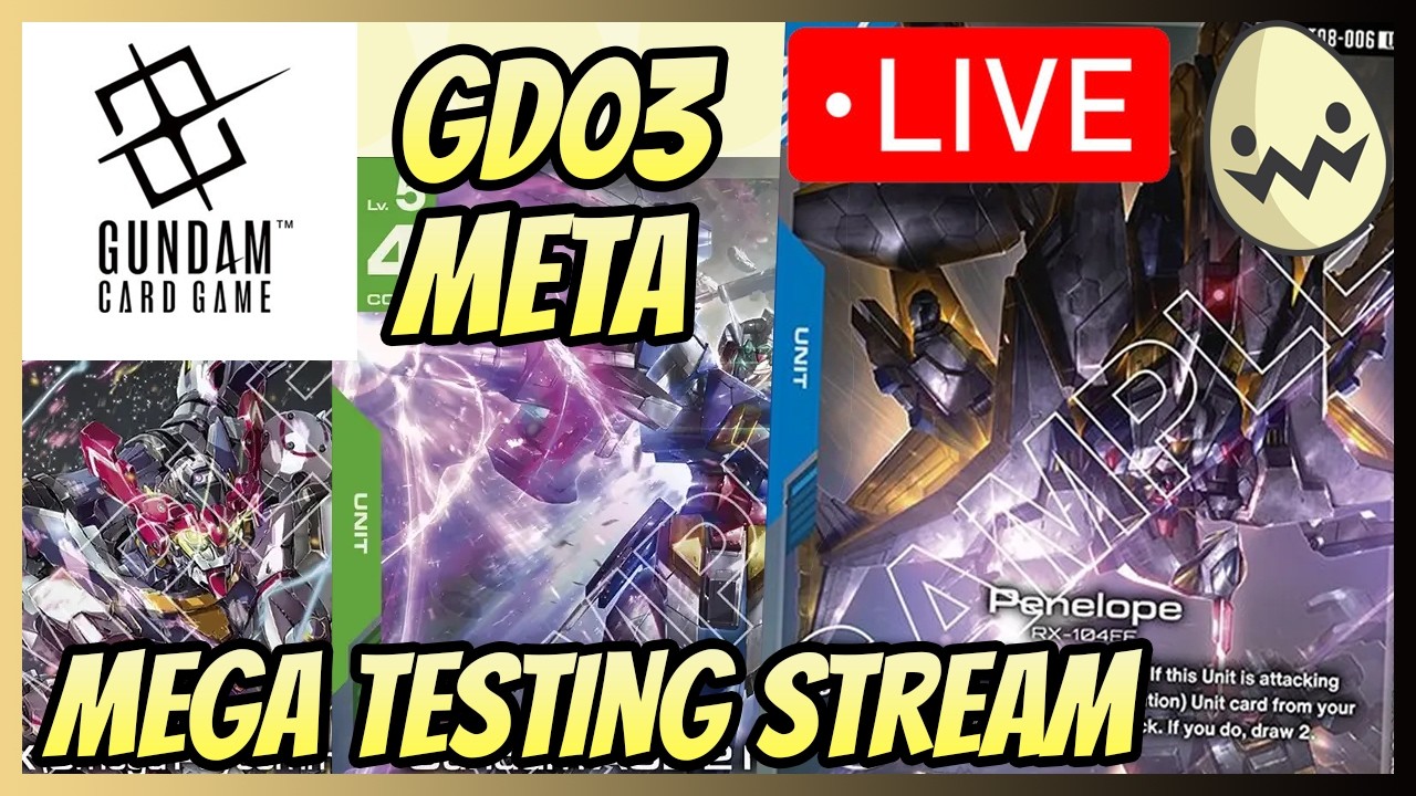 Gundam Card Game: GD03 Mega Testing Session!