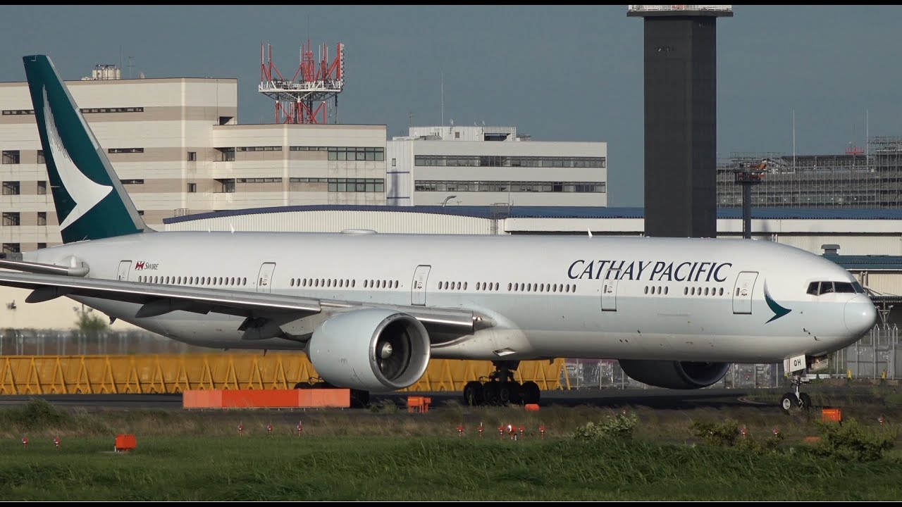 Cathay Pacific Boeing 777-300ER B-KQH Takeoff from NRT 16R