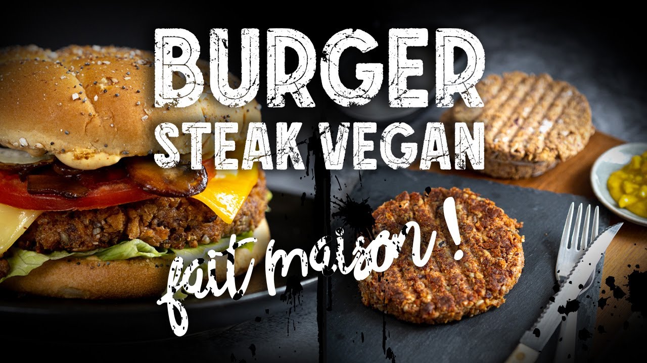 BURGER VEGAN | Steak maison aux PST