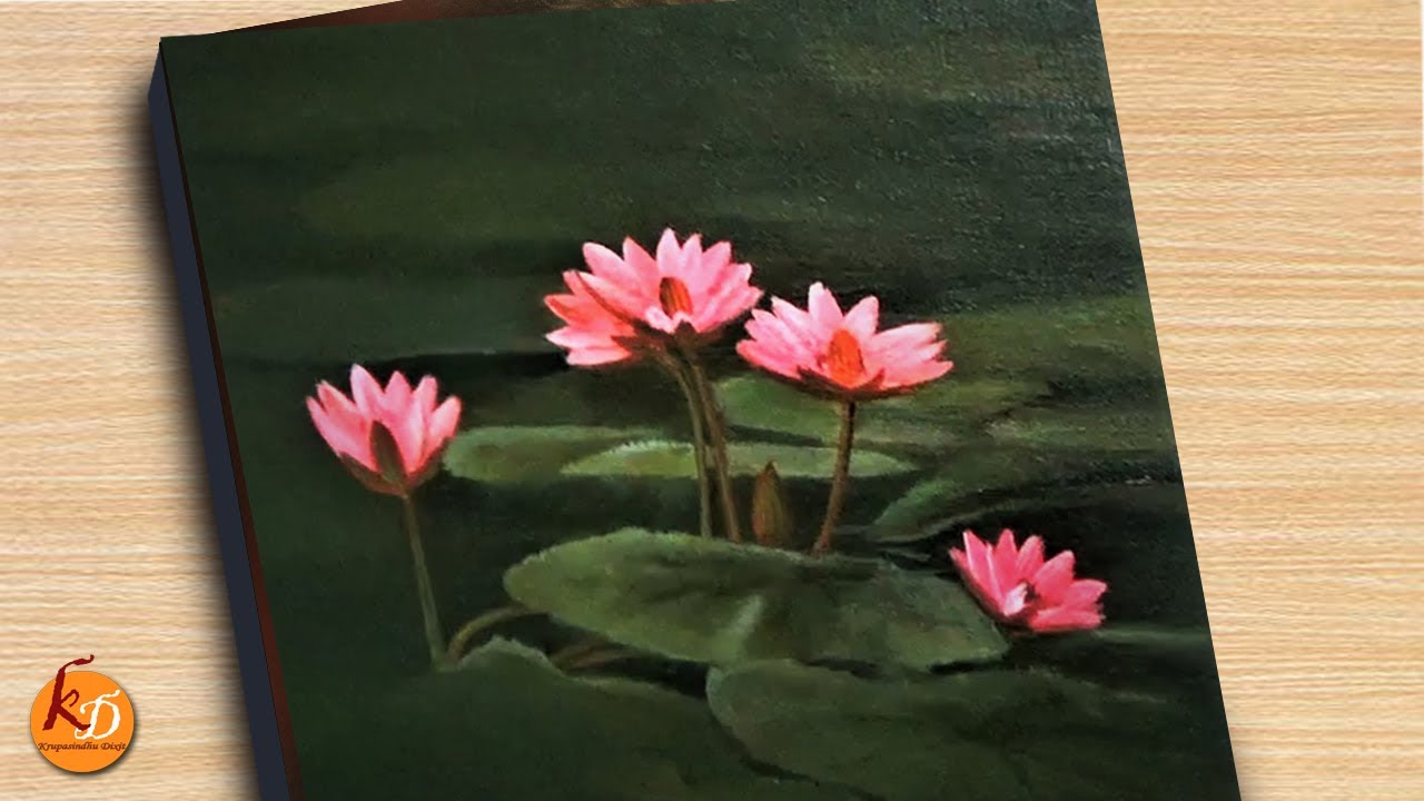 Water Lily Pond Acrylic Painting | Episode #188