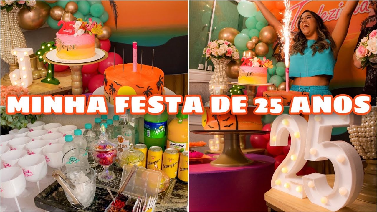 VLOG: MINHA FESTA DE ANIVERSÁRIO DE 25 ANOS EM CASA | TEMA TARDEZINHA DA JOICE