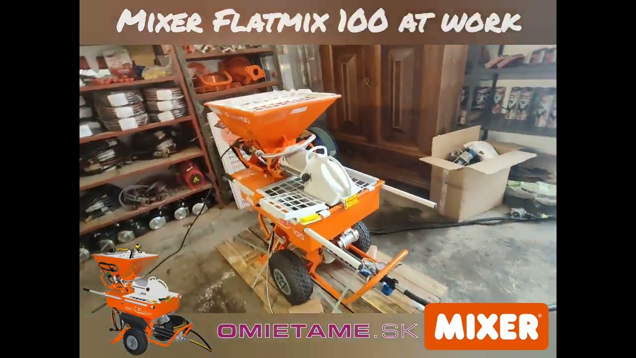 Mixer Flatmix 100 mixing and spraying airless Norgips Finish