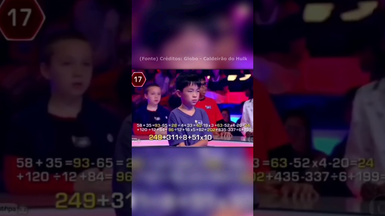 Esse garoto é uma Calculadora Humana!