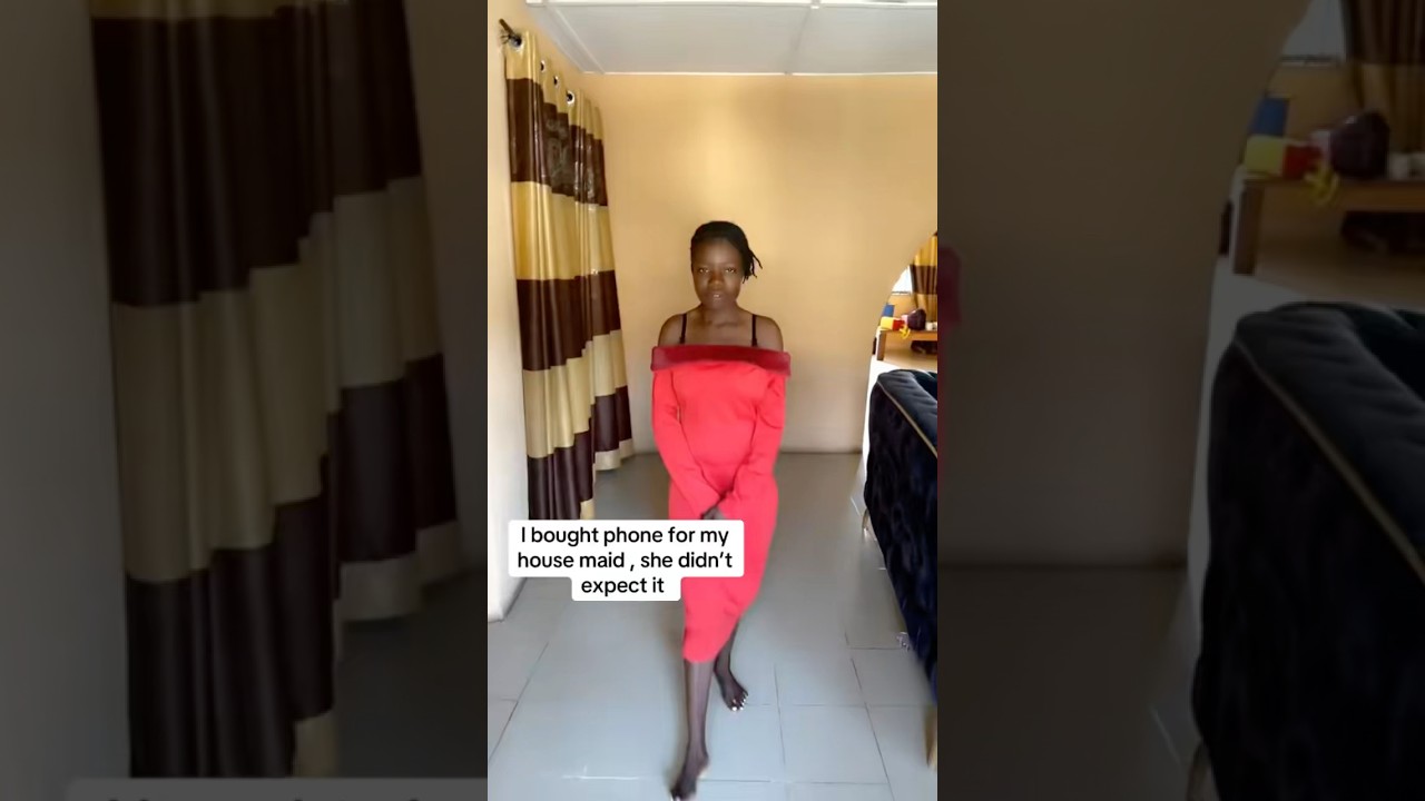 I bought phone for my house maid . Let&rsquo;s watch her reaction