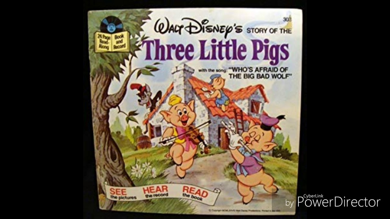 Walt Disney's 3 Little Pigs Book And Record