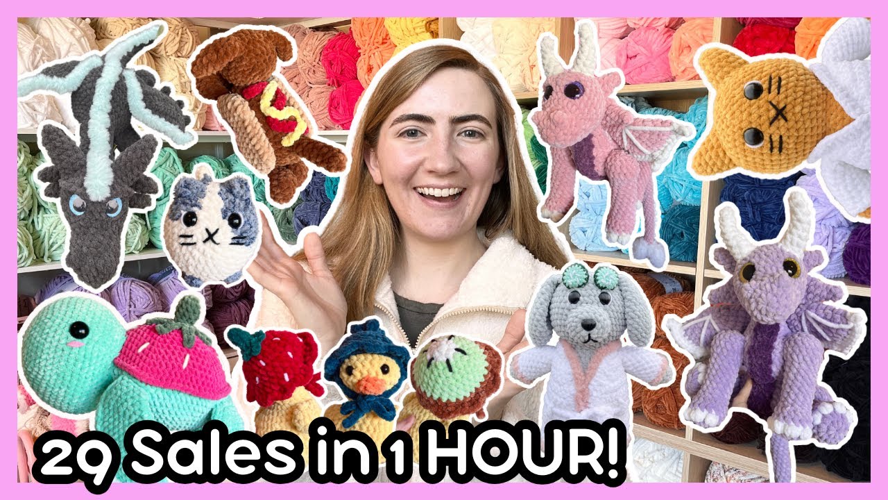 Crochet Market Prep & Results! ✨ Selling 29 Plushies in 1 HOUR!! 💕 My BEST Market Day Yet!