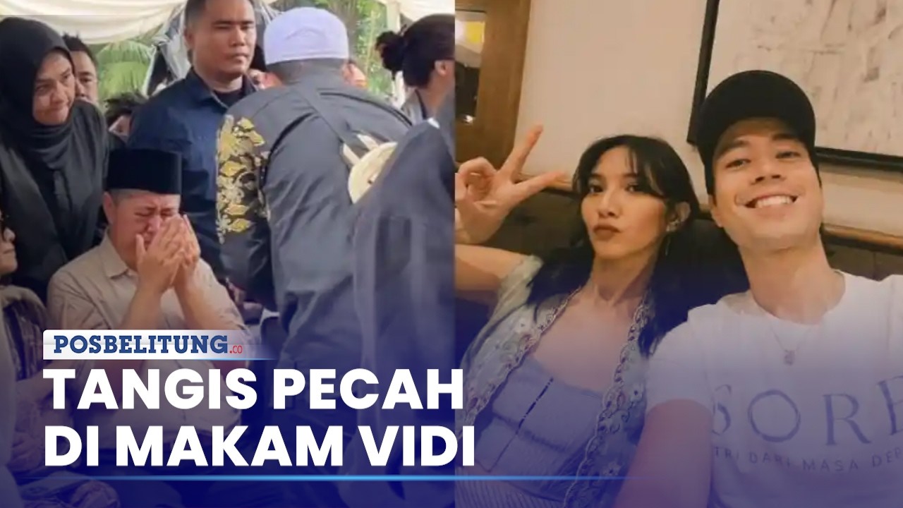 Tangis Ayah Vidi Aldiano Pecah di Makam Putranya, Sheila Dara Aisha Tampak Kebingungan