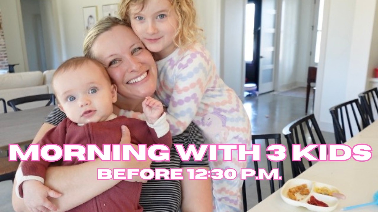 Productive Morning Routine as a SAHM of 3 ⎸ What I Got Done Before 12:30 PM