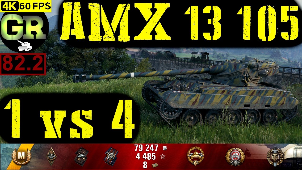 World of Tanks AMX 13 105 WoT Replay - 7 Kills 6.7K DMG(Patch 1.4.0)