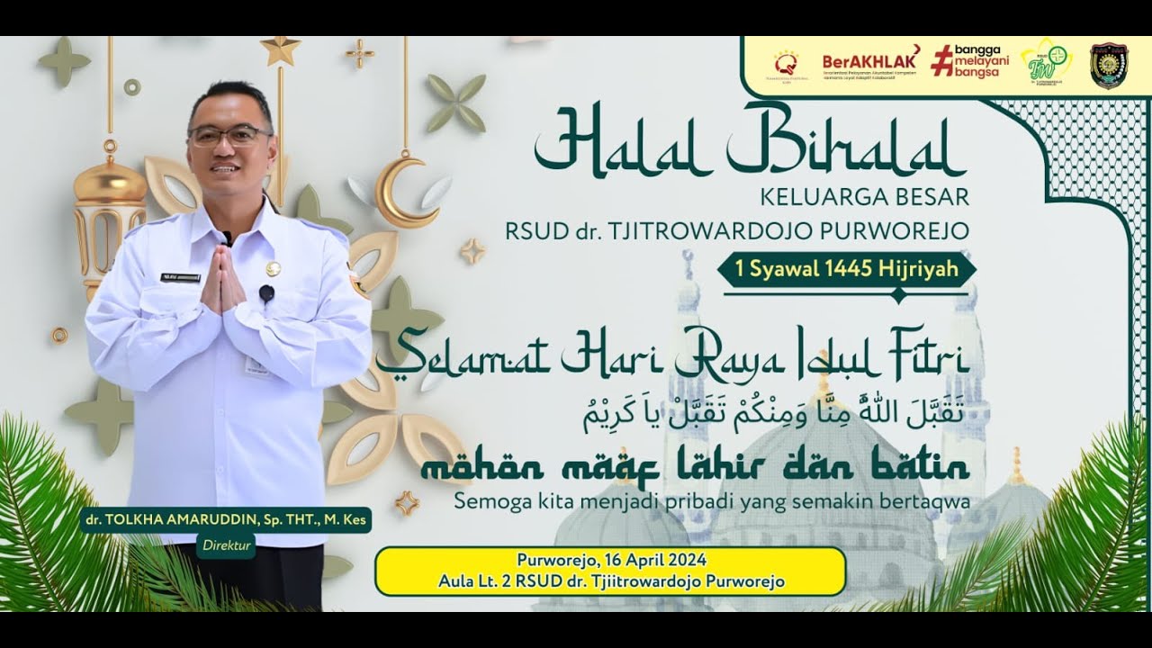 🔴Halal Bi Halal Karyawan dan Karyawati RSUD dr. Tjitrowardojo Purworejo