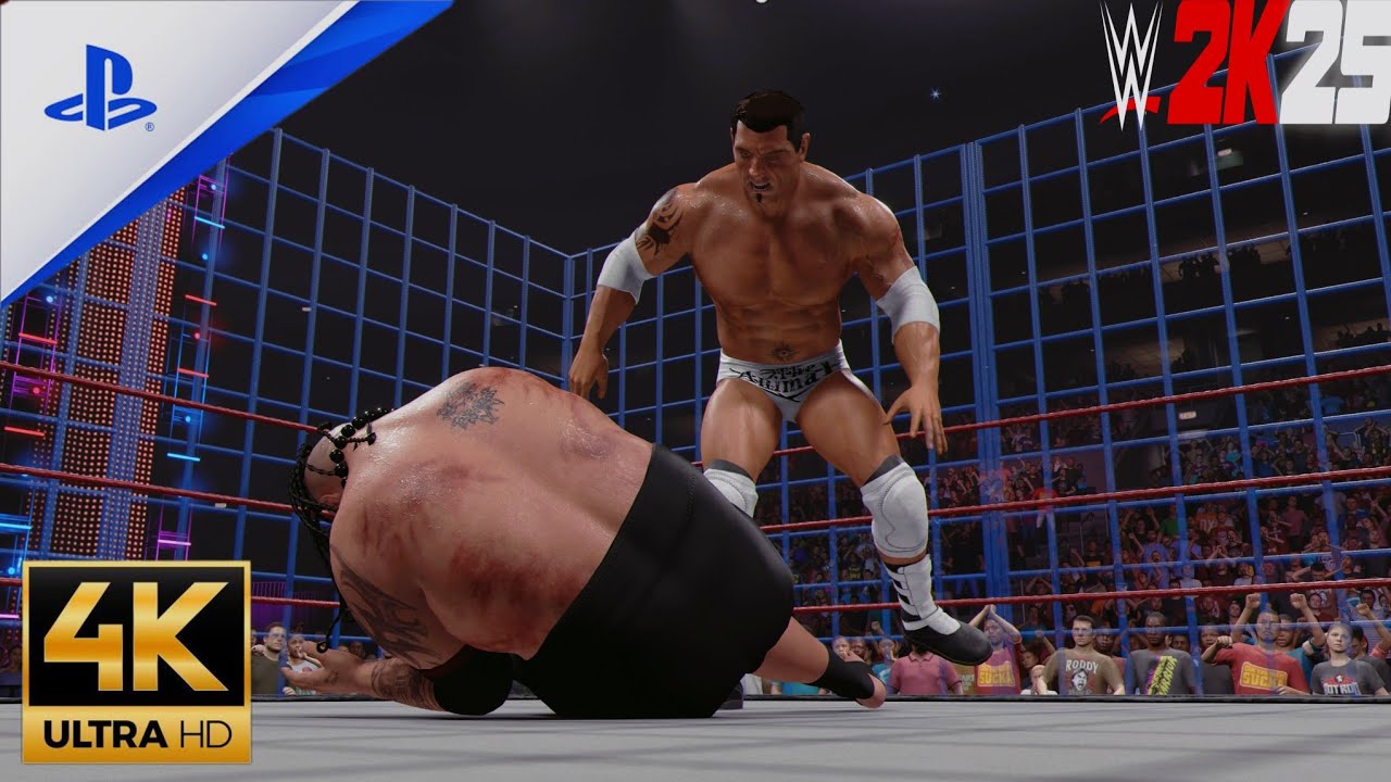 WWE 2K25 - Batista vs Umaga | Steel Cage Match | PS5 Gameplay