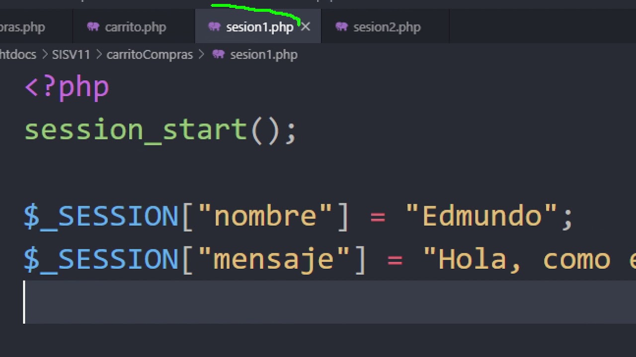 Sesiones en PHP, ejemplo Carrito de Compras con sesiones.