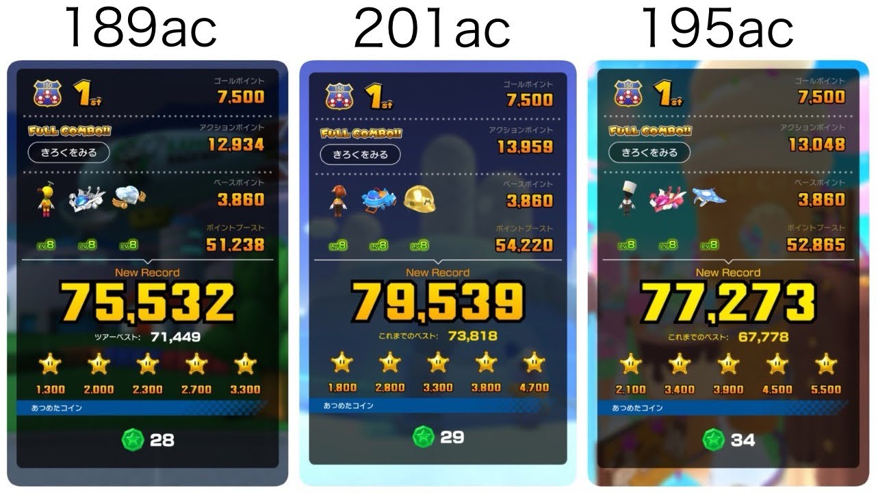 アイスツアー後半リーグ 232,344pt｜マリオカートツアー