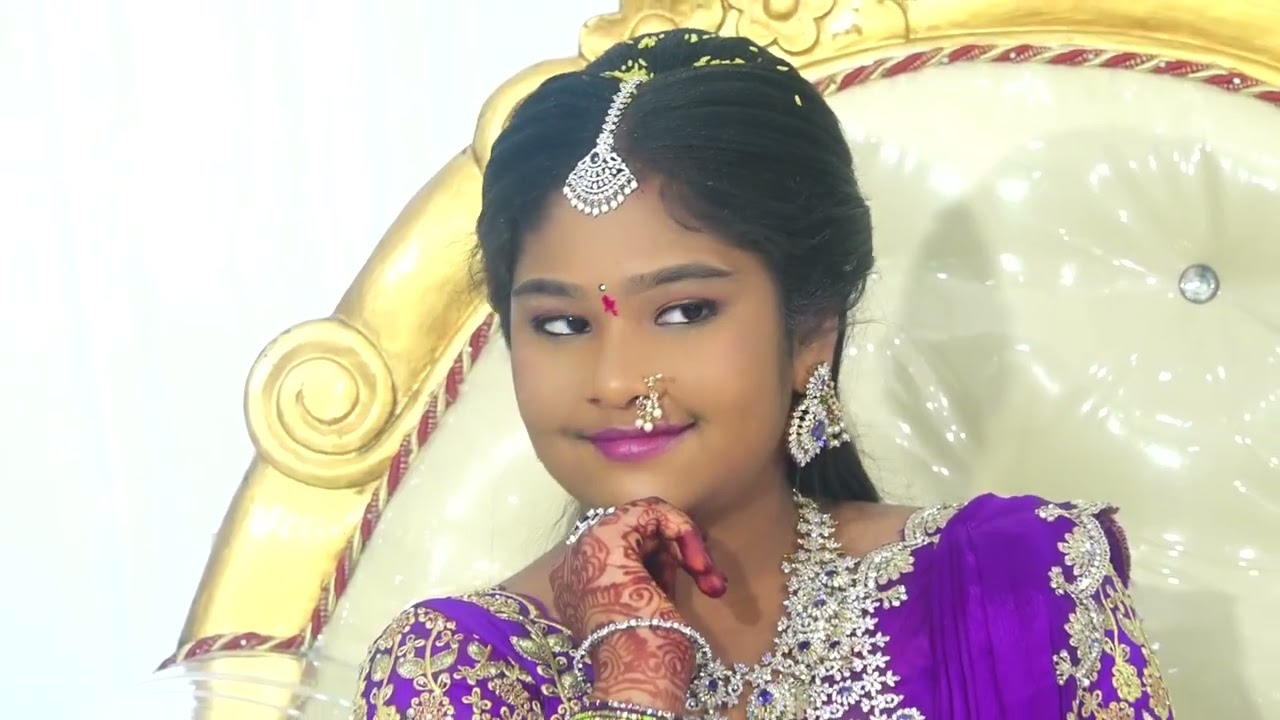 Nagasai Varshini Half saree function Video part 01