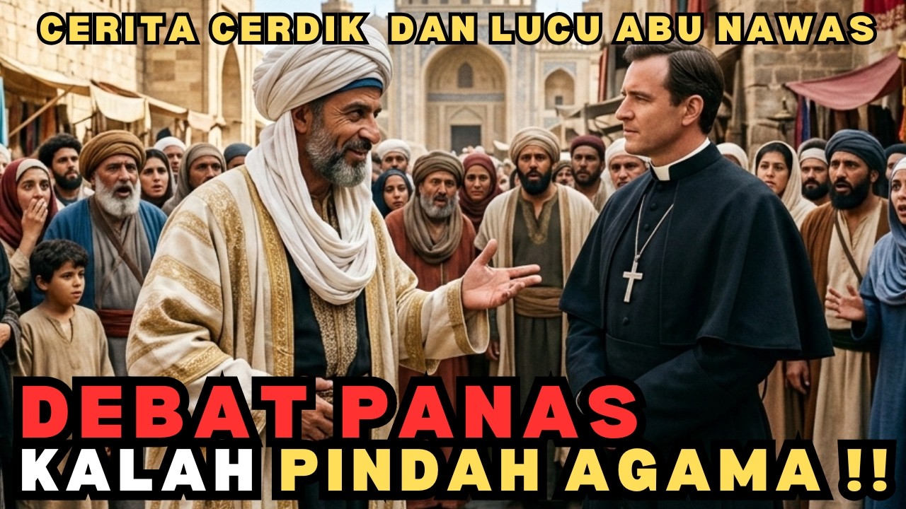 ABU NAWAS DEBAT GILA DENGAN PENDETA, KALAH MALAH PINDAH AGAMA?! (KISAH KOCAK PENUH AKAL LICIK