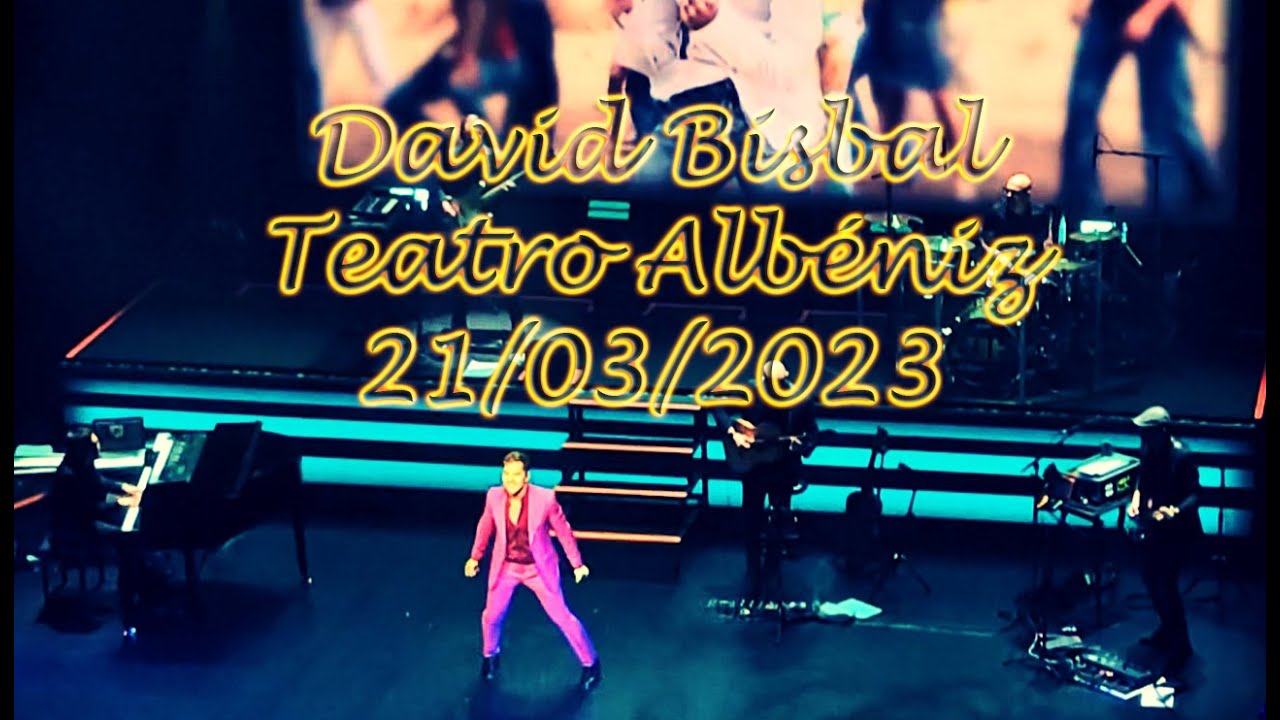 David Bisbal - 20 aniversario - Teatro Albéniz  Madrid 21/03/2023 (CONCIERTO)