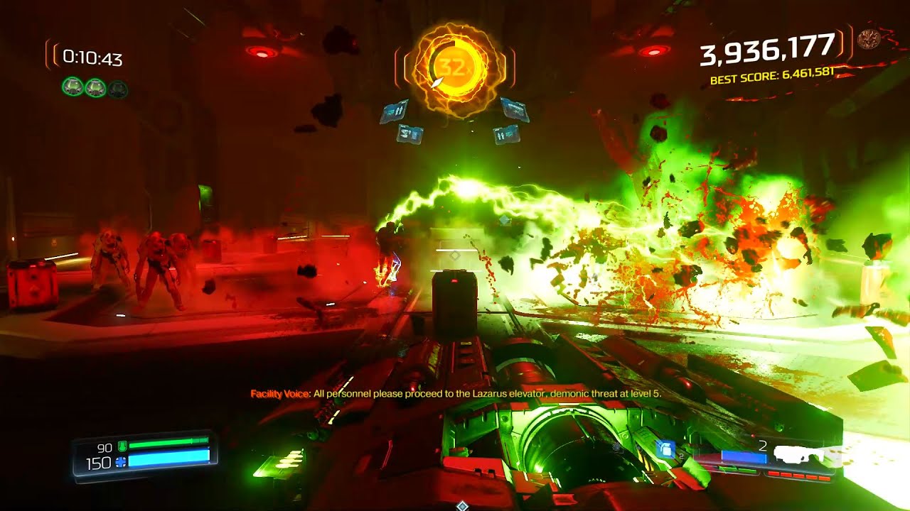 Advanced Research Complex, Arcade Mode, Difficulty: Nightmare - DOOM (2016)