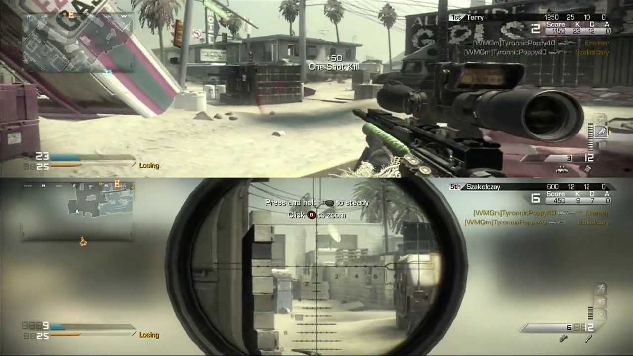 Call of Duty Ghost splitscreen multiplayer