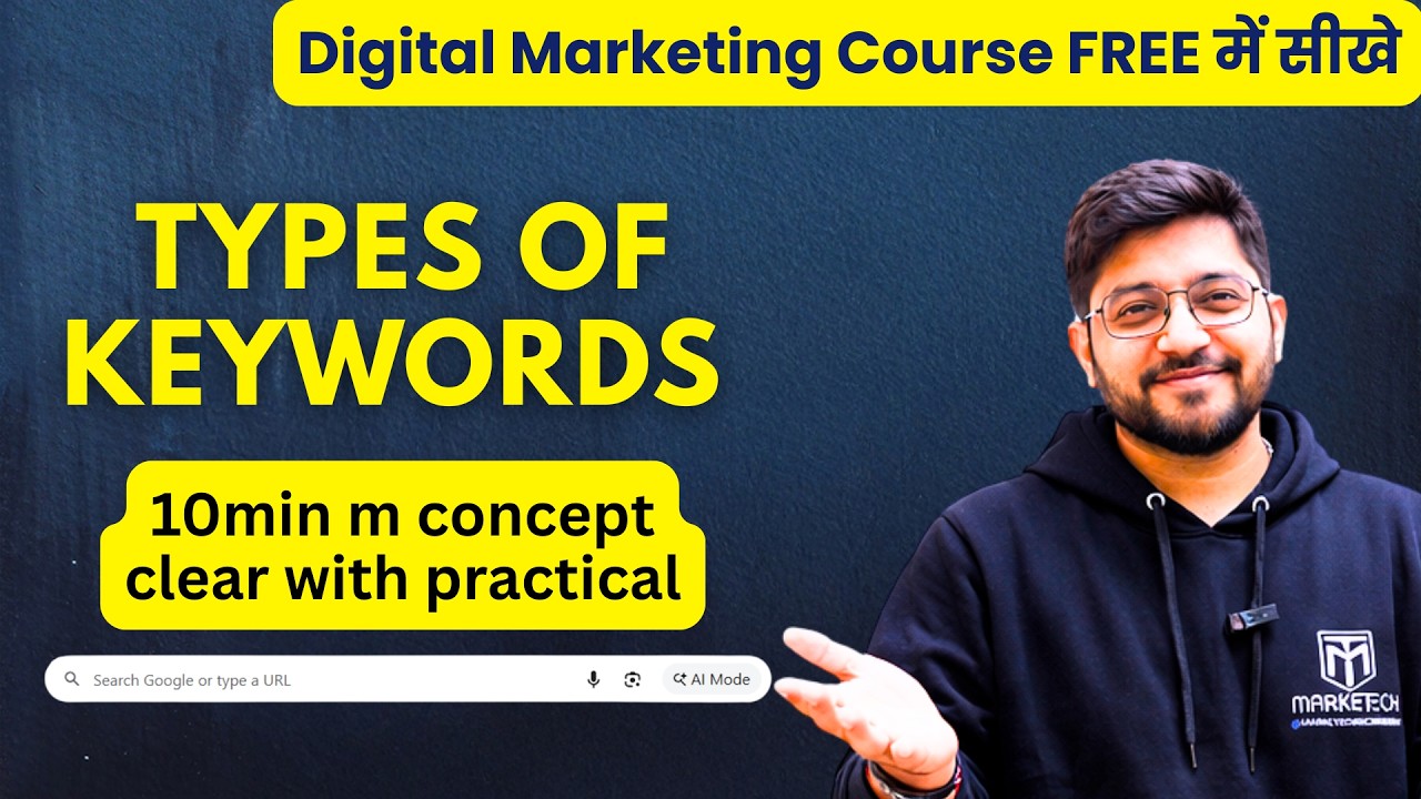 Types of Keywords in SEO | Google Keyword Planner Tutorial (FREE) | Chapter 10