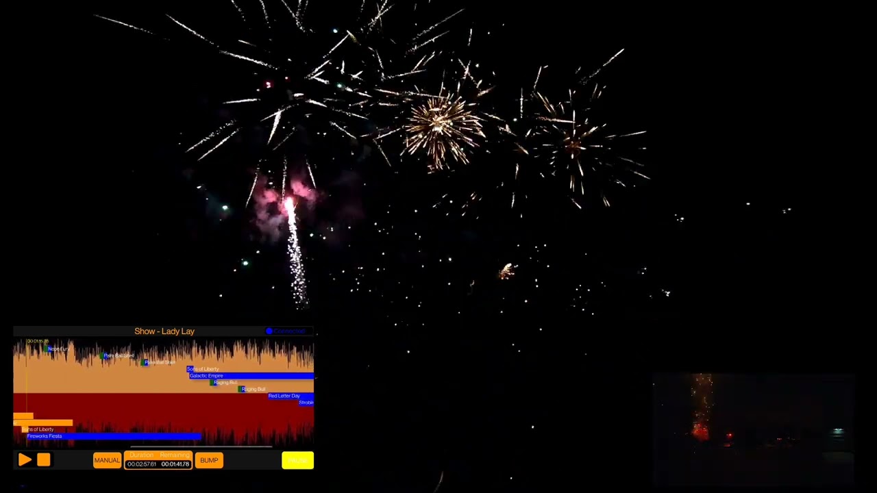 Pyromusical featuring, Stoker Ace - The Lady Lays. (with Crackle Cube app running)